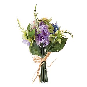 Darice Indoor \/ Outdoor Artificial Purple Wildflower Stem Bouquet 15-piece Set