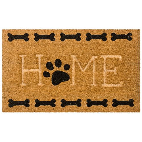 DOOR MATS 18" X 30" "WIPE YOUR PAWS" DOG BONE COIR DOORMAT MAT