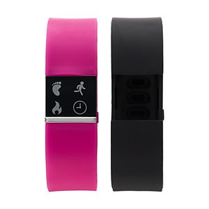 iFITNESS Women's Fitness Tracker & Interchangeable Band Set - IFT2436BK668-338