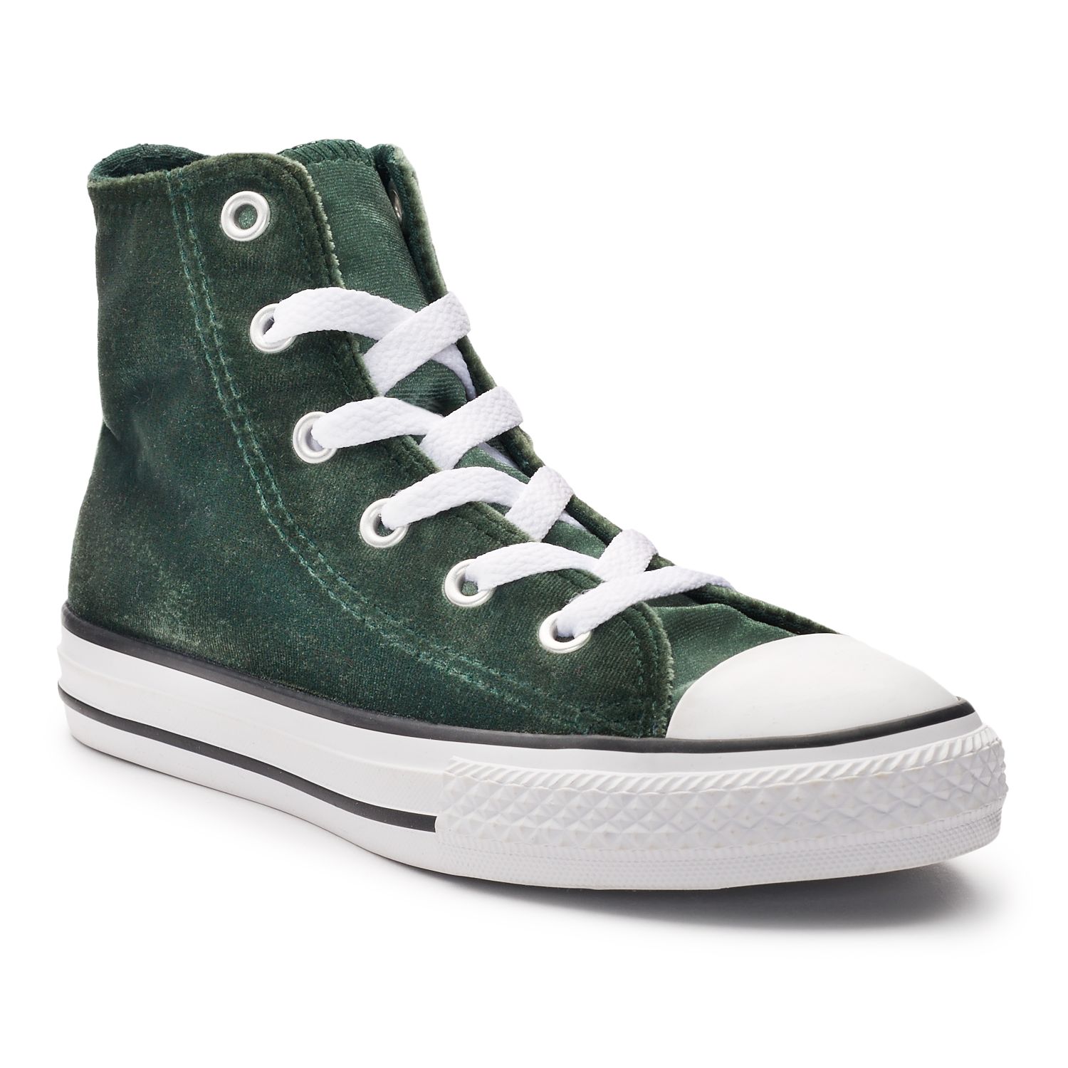 velvet high top converse