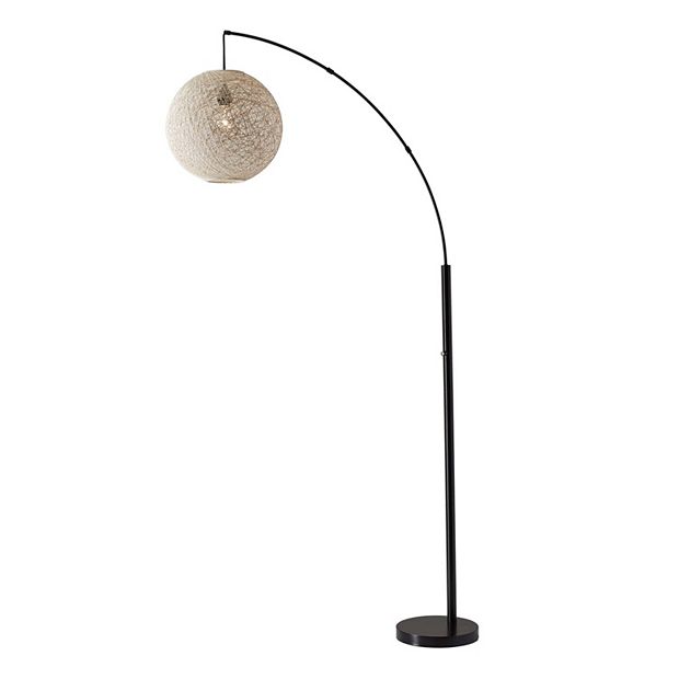 Arc floor deals lamp rattan