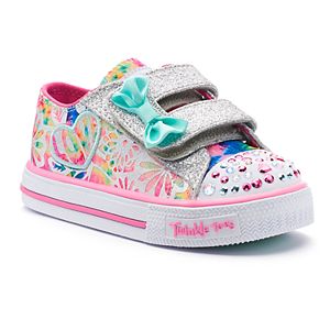 Skechers Twinkle Toes Shuffles Baby Love Toddler Girls' Light-Up Shoes