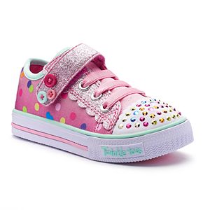 Skechers Twinkle Toes Shuffles Dazzle Dot Toddler Girls' Light-Up Shoes