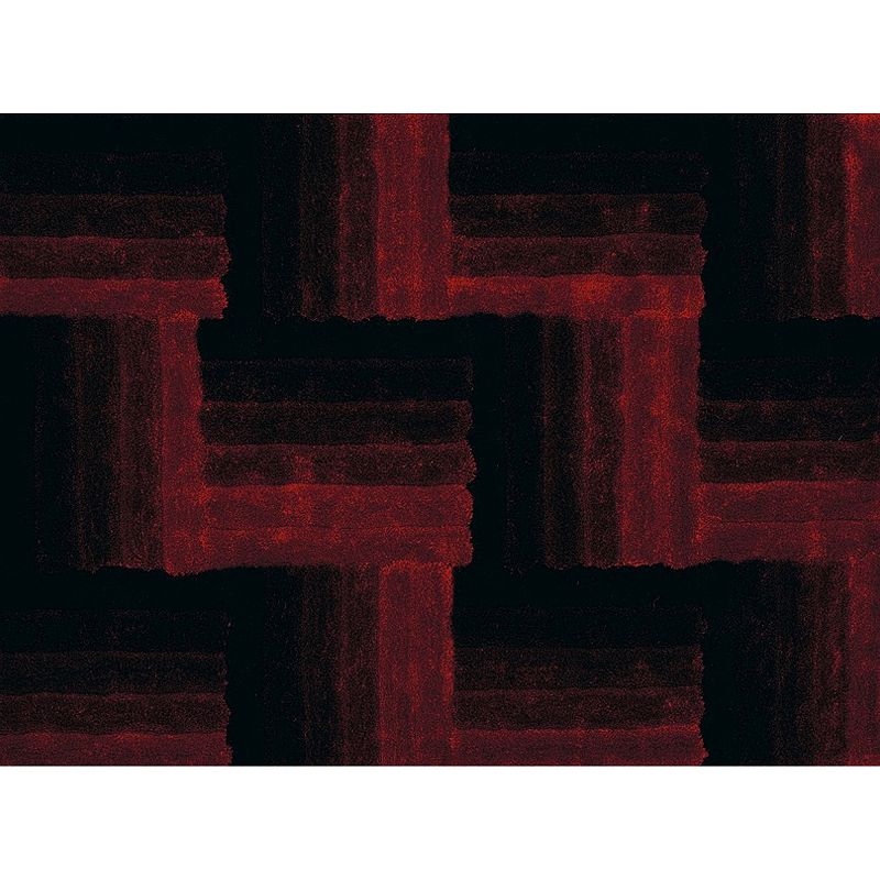 United Weavers Finesse Flagstone Geometric Shag Rug, Red, 8X10.5 Ft