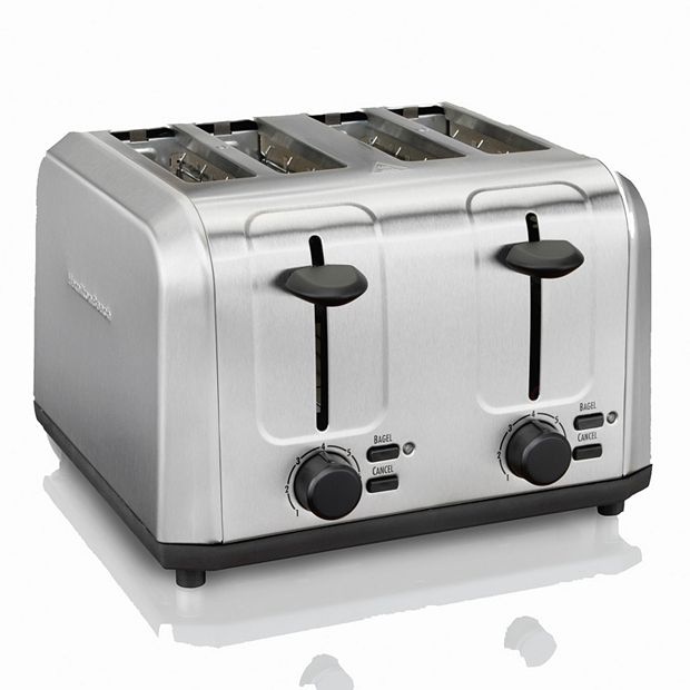 Hamilton Beach - 4-Slice Toaster Oven - Stainless Steel