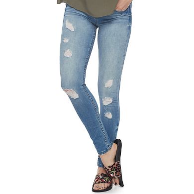 Juniors' Mudd® Ripped Skinny Jeans