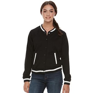 Juniors' SO® Colorblock Bomber Jacket