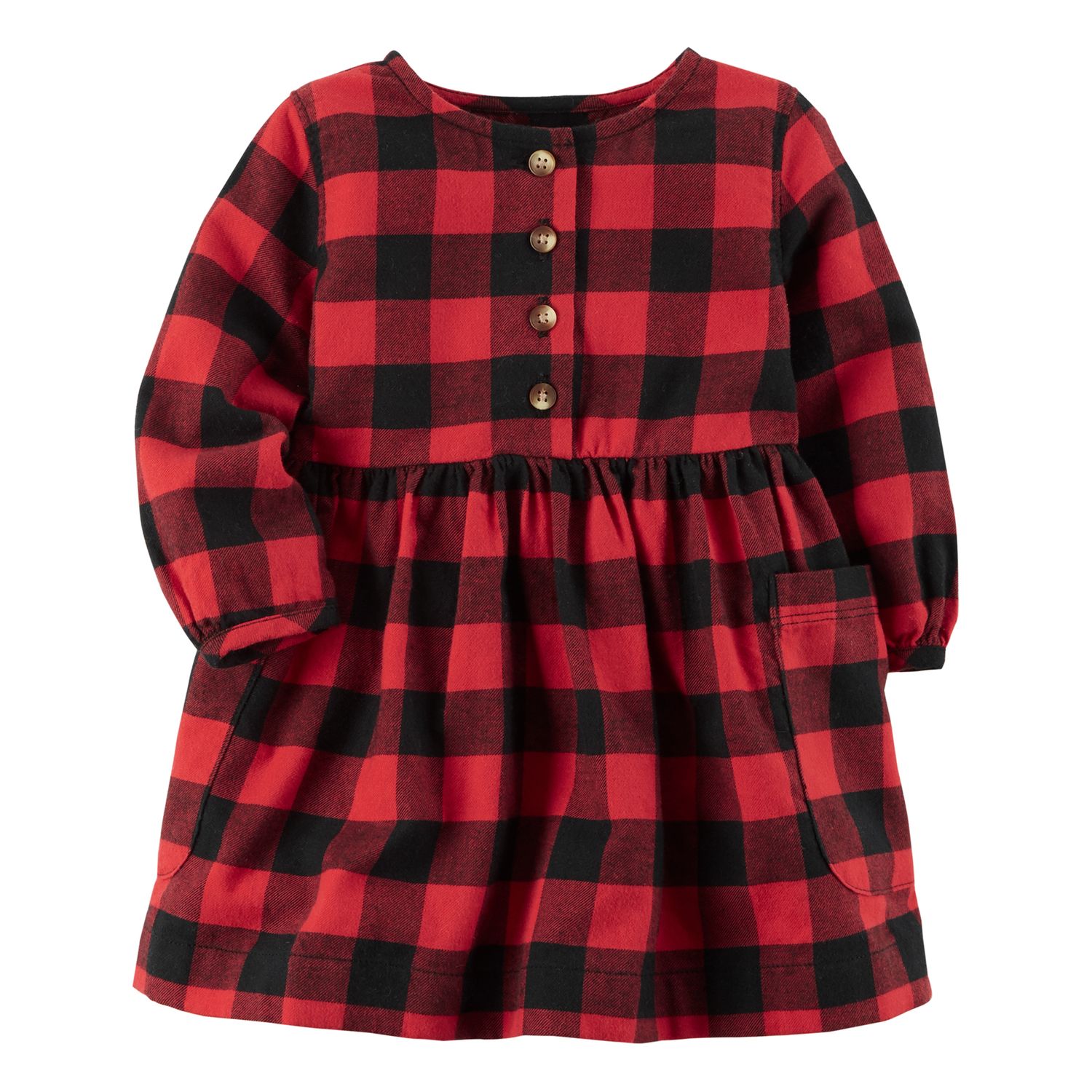 buffalo plaid dress baby girl