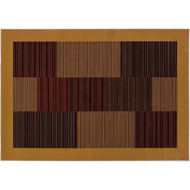 Couristan Everest Hamptons Geometric Rug, Drk Yellow, 8X11 Ft