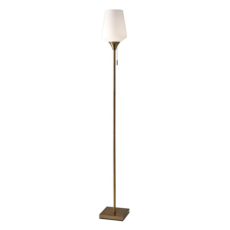 Adesso Modern Floor Lamp, Brown