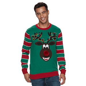 Men's Reindeer Ugly Christmas Sweater