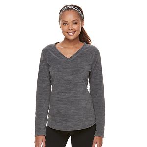 Petite Tek Gear® Microfleece V-neck Tee