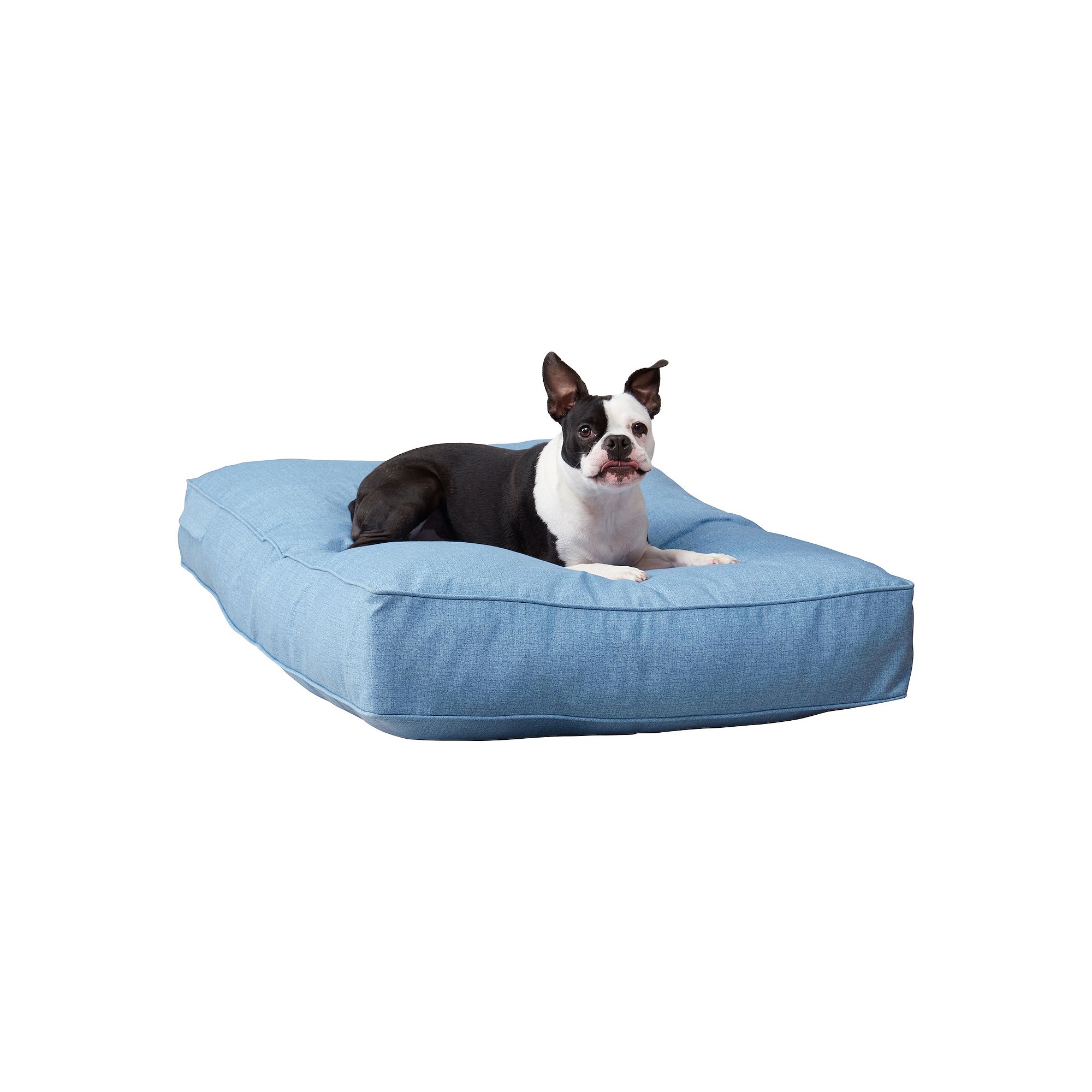 Happy Hounds Casey Rectangular Indoor/Outdoor Dog Bed, Blue