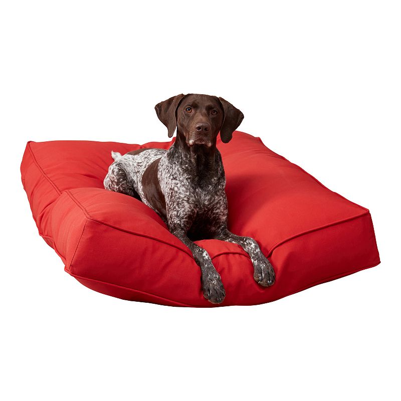 Happy Hounds Casey Rectangular Indoor/Outdoor Dog Bed, Multicolor, Large