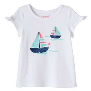 Baby Girl Jumping Beans® Graphic Knotted Tee