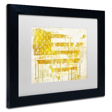 Trademark Fine Art American Dream I Black Framed Wall Art