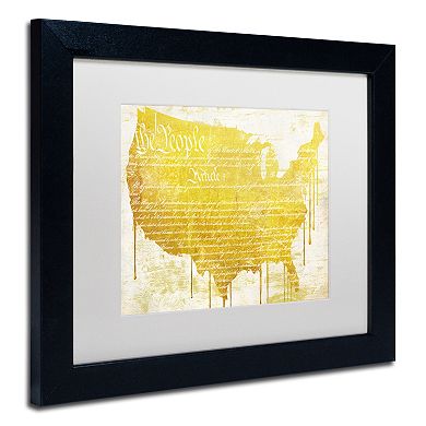 Trademark Fine Art American Dream II Black Framed Wall Art