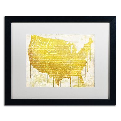 Trademark Fine Art American Dream II Black Framed Wall Art