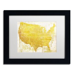 Trademark Fine Art American Dream II Black Framed Wall Art