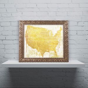 Trademark Fine Art American Dream II Ornate Framed Wall Art