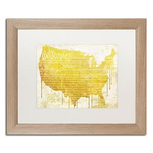 Trademark Fine Art American Dream II Distressed Framed Wall Art