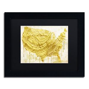 Trademark Fine Art American Dream III Black Framed Wall Art