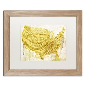 Trademark Fine Art American Dream III Distressed Framed Wall Art