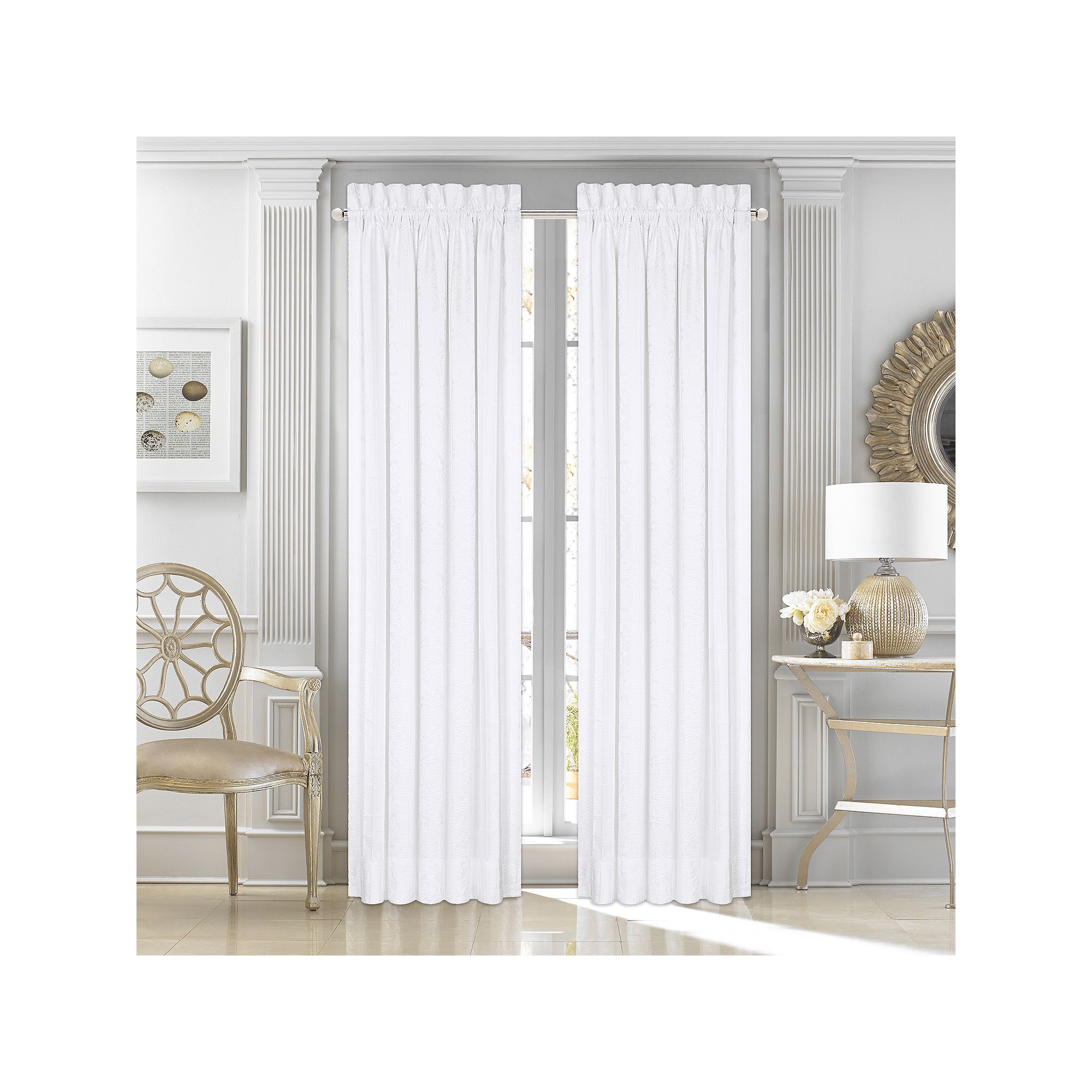 37 West 2-pack Mackay Window Curtain, White