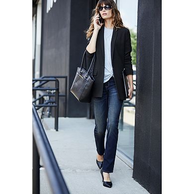 Women's Apt. 9 Tummy Control Curvy Midrise Straight-Leg Jeans