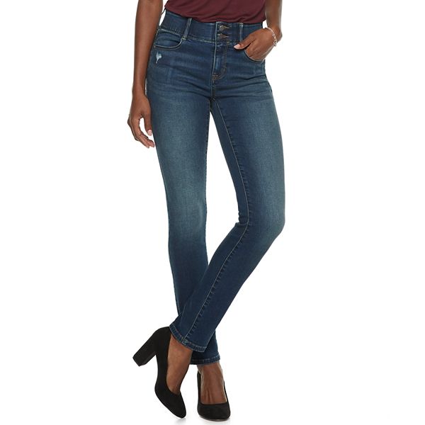 Women's Apt. 9® Tummy Control Cuffed Capri Jeans $16.99 (reg $40)