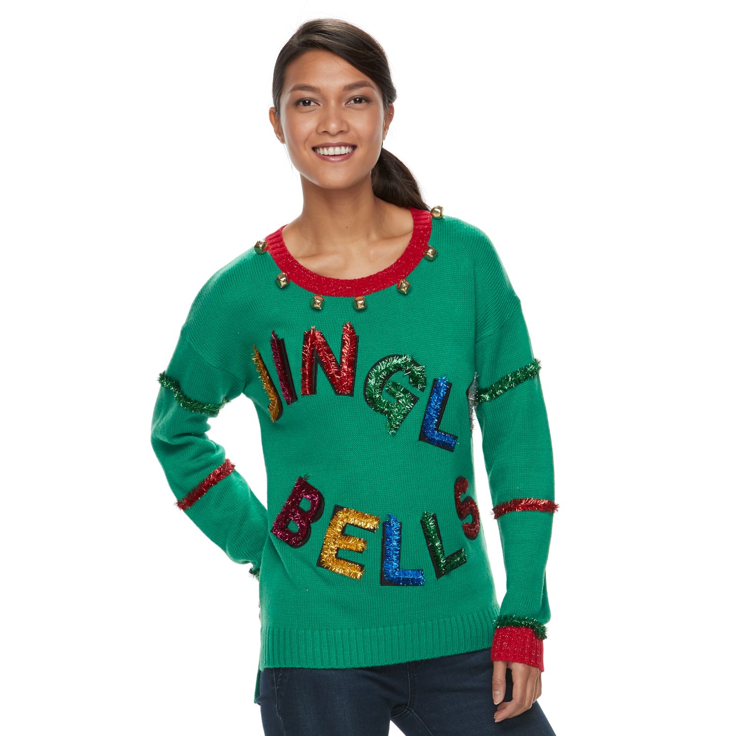 embellished holiday sweaters