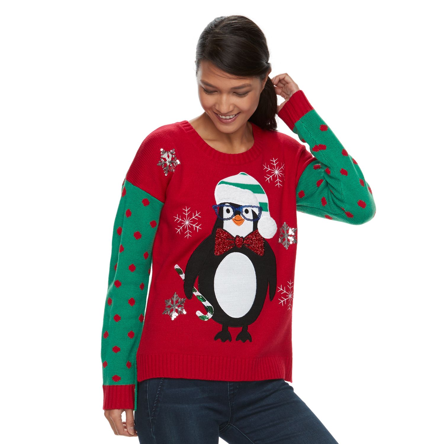 kohls womens holiday sweatshirts