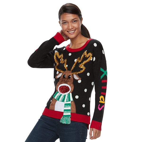 Women's Embellished Christmas Sweater