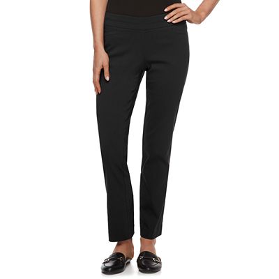 Petite Apt. 9 Brynn Pull-On Straight-Leg Dress Pants