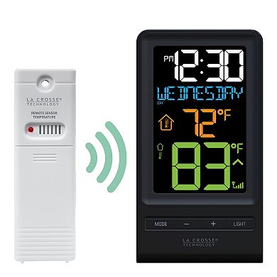 La Crosse Technology Wireless Color LCD Thermometer with Indoor / Outdoor Temperature