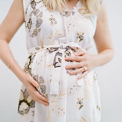 Maternity LC Lauren Conrad Pleated Fit & Flare Dress