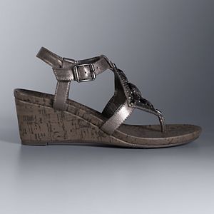 Simply Vera Vera Wang Camilla Women's Wedge Sandals