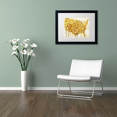 Trademark Fine Art American Dream IV Black Framed Wall Art