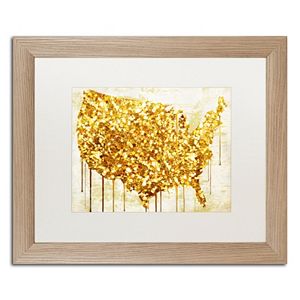 Trademark Fine Art American Dream IV Distressed Framed Wall Art