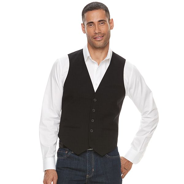 Kohls mens hot sale black vest