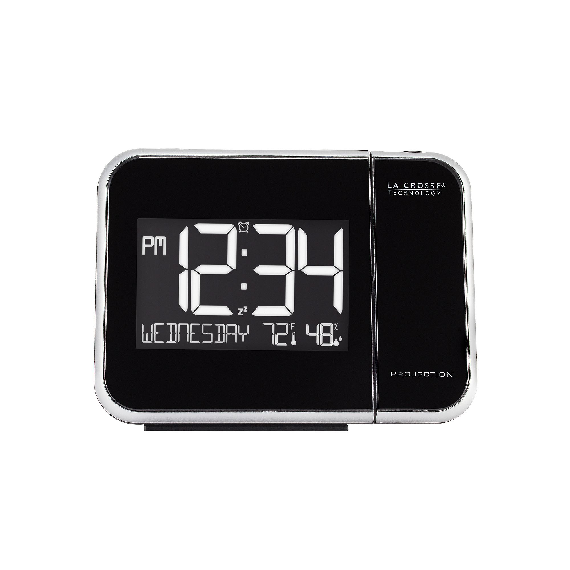 La Crosse Technology Projection Alarm Clock, Black