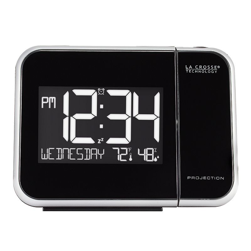 70070497 La Crosse Technology Projection Alarm Clock, Black sku 70070497