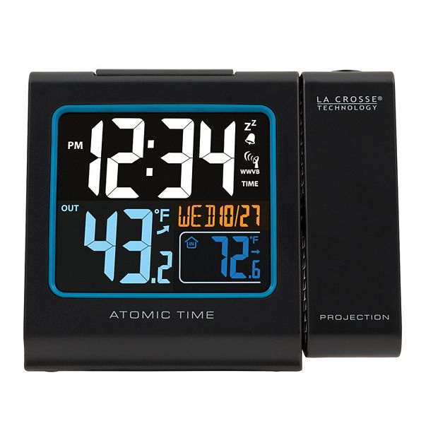 La Crosse Technology Projection Alarm Clock with Atomic Time