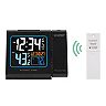 La Crosse Technology Projection Alarm Clock with Atomic Time & Indoor ...