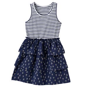 Toddler Girl Jumping Beans庐 Patterned Tiered Skirt Dress