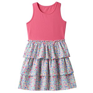 Baby Girl Jumping Beans® Patterned Tiered Skirt Dress