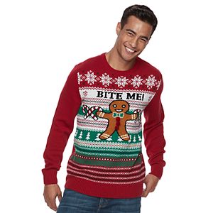 Men's Gingerbread Man Ugly Christmas Sweater