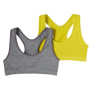 Girls 7-16 Maidenform 2-pk. Seamless Racerback Sports Bras