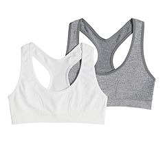Girls 7-16 Maidenform® 2-pk. Space-Dyed & Solid Seamless Sports Bras
