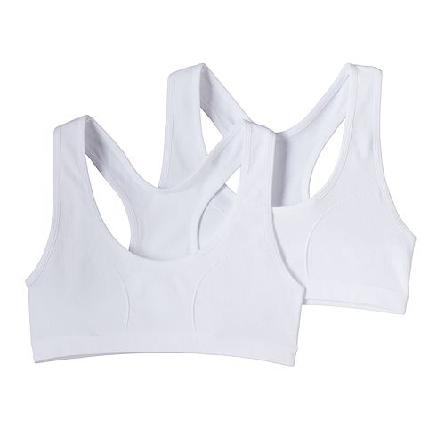 Girls 716 Maidenform 2pk. Seamless Racerback Sports Bras